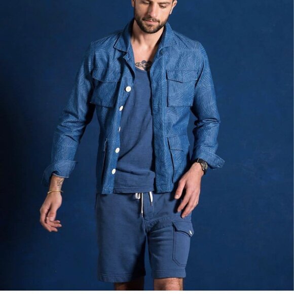 Todd Snyder Men's Field Jacket Blue Palms Size Large - Picture 11 of 15